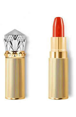 Christian Louboutin Rouge Louboutin Silky Satin On the Go Lipstick in My Orange 555 at Nordstrom