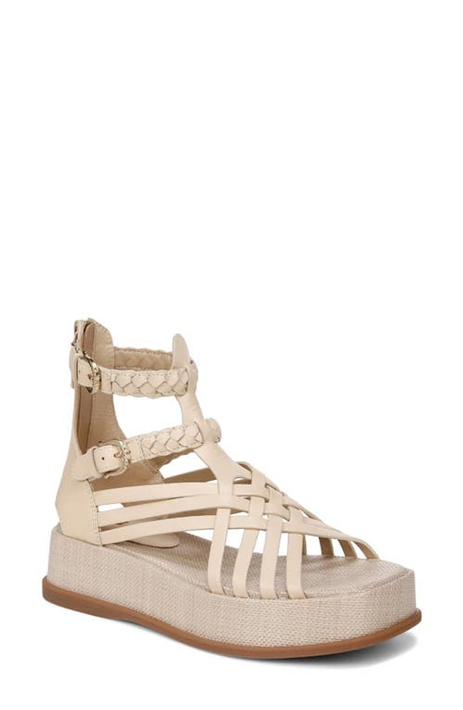 Sam Edelman Nicki Ankle Strap Platform Sandal Linen at Nordstrom,