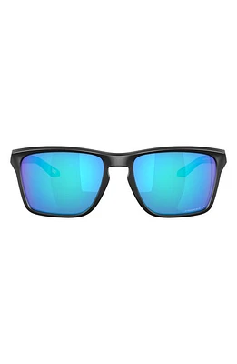 Oakley Sylas 60mm Prizm Rectangular Sunglasses in Matte Black at Nordstrom