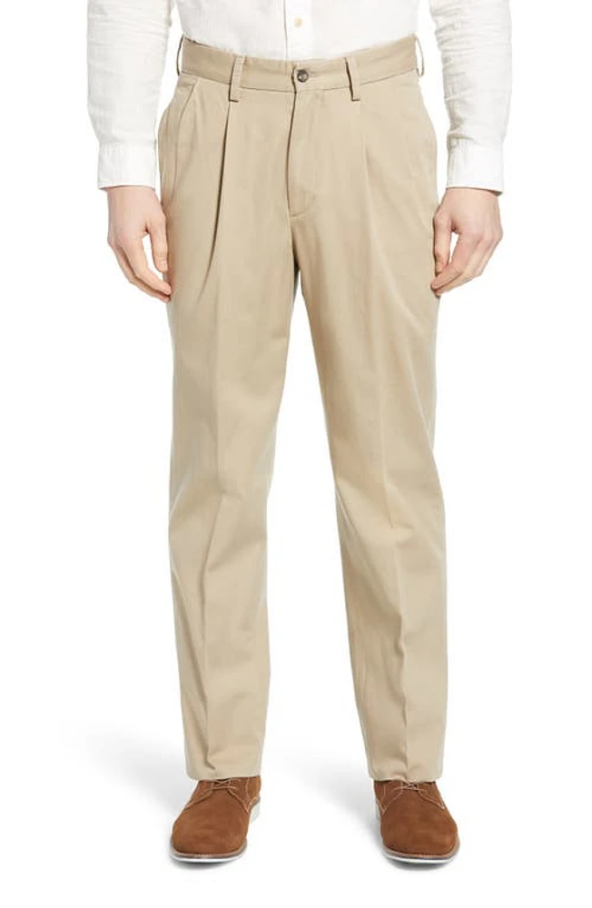 Berle Charleston Khakis Pleated Chino Pants at Nordstrom,