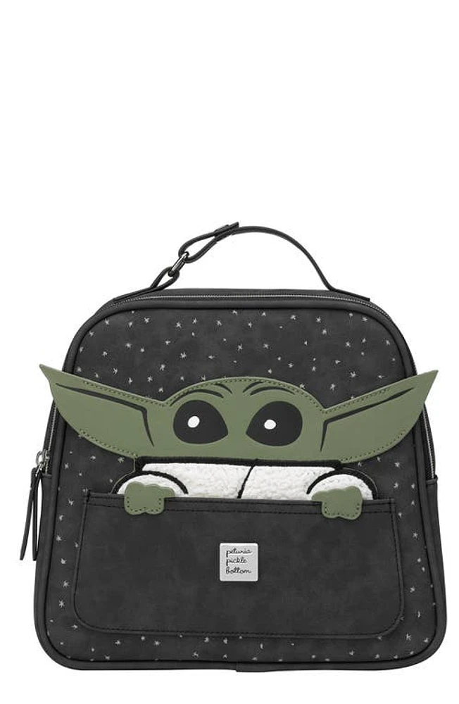 Petunia Pickle Bottom x Star Wars The Child Collection Tandem Insulated Bottle Tote & Lunch Box in Black at Nordstrom