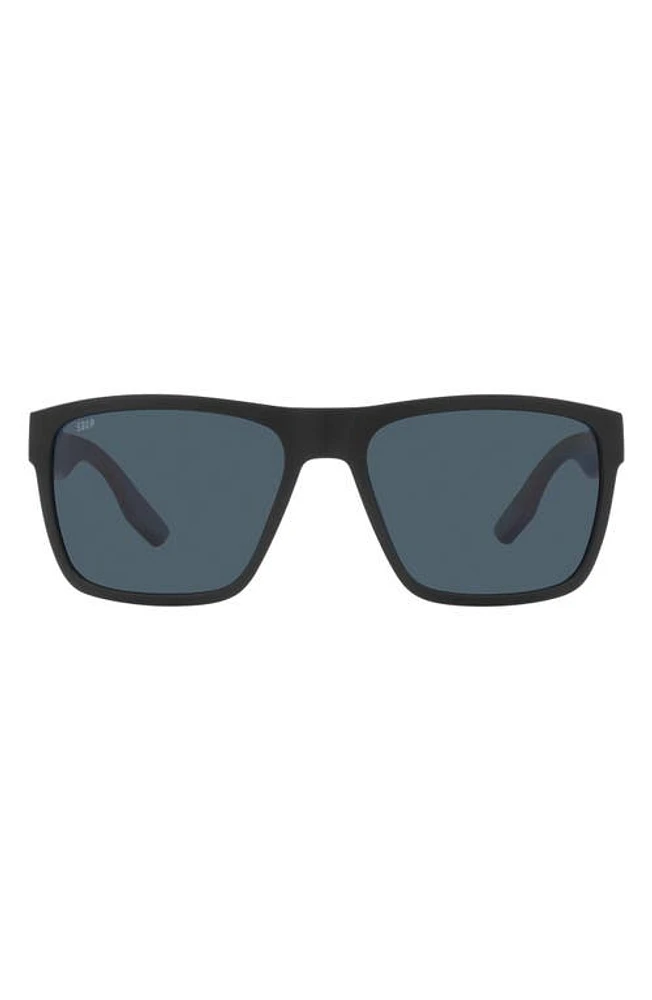 Costa Del Mar Paunch XL 59mm Square Sunglasses in Matte Black at Nordstrom