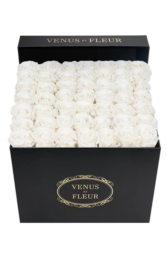 Venus ET Fleur Classic Large Eternity Roses in Pure White at Nordstrom