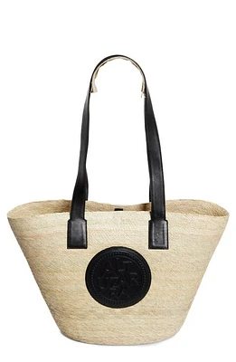 Altuzarra Large Watermill Straw Tote in Natural/Black at Nordstrom