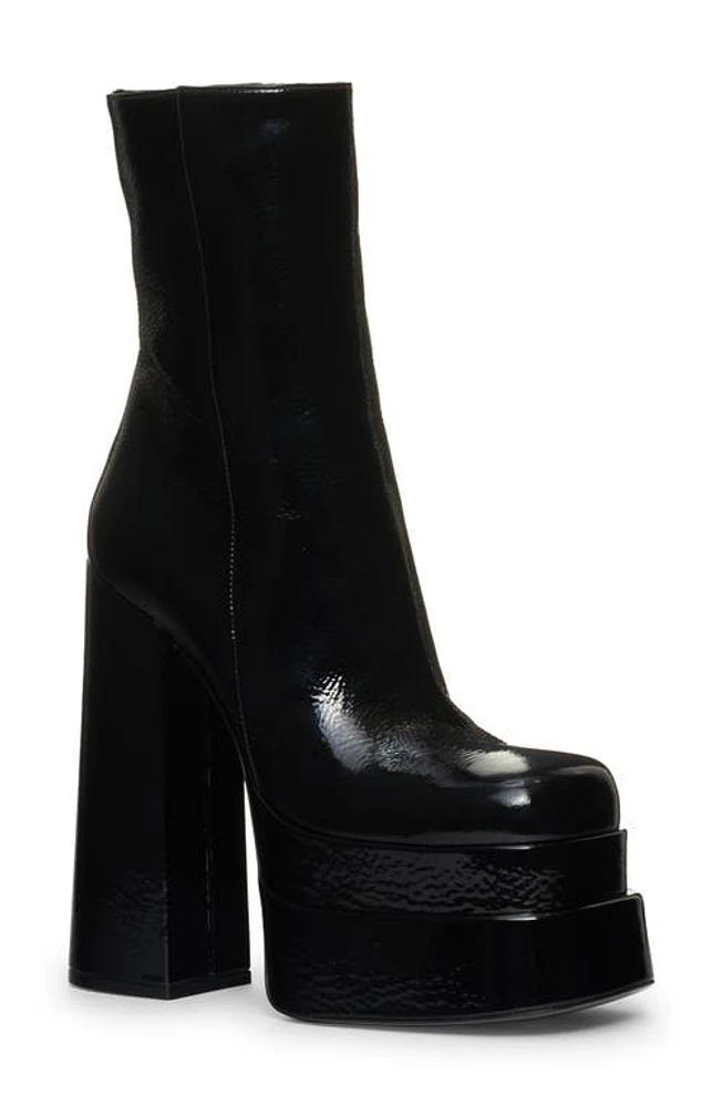 Versace Patent Leather Platform Bootie in Black at Nordstrom, Size 8.5Us