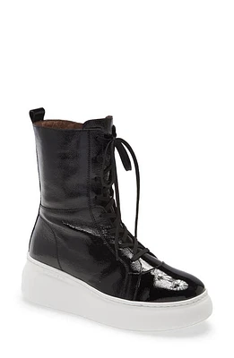 Wonders Leather Boxing Boot Black at Nordstrom,