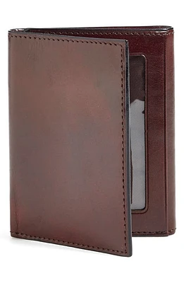 Bosca Old Leather Double ID Trifold Wallet in Dark Brown at Nordstrom