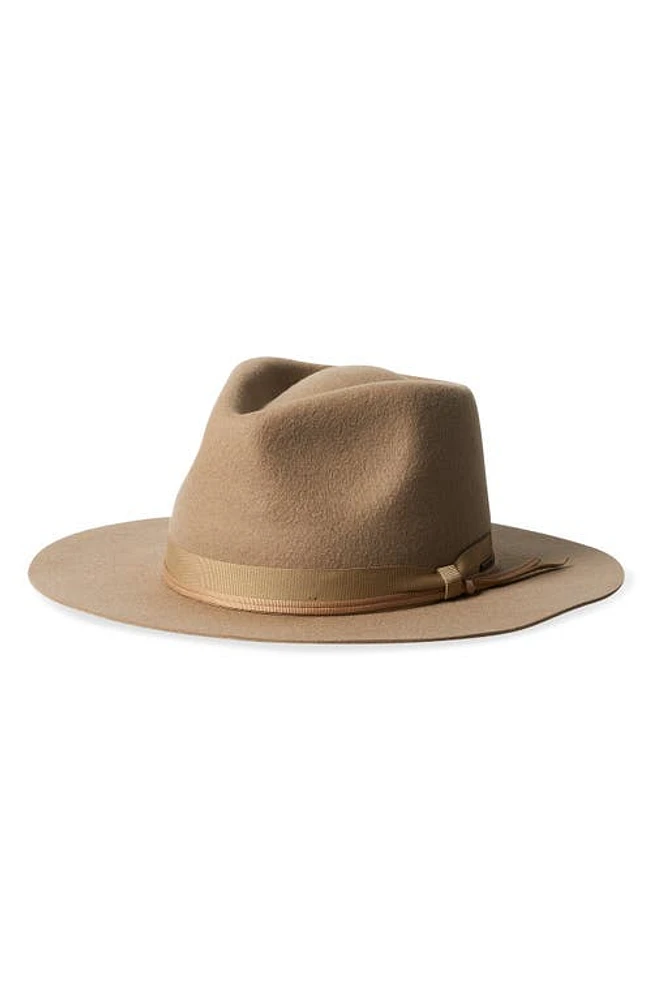 Brixton Dayton Wool Felt Fedora Sand/Mojave at Nordstrom,