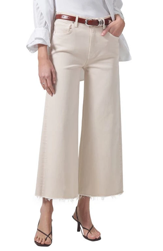 Citizens of Humanity Lyra Raw Hem Ankle Wide Leg Jeans at Nordstrom,