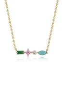 EF Collection Treasure Bar Pendant Necklace in 14K Yellow Gold at Nordstrom