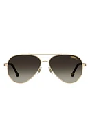 Carrera Eyewear 58mm Aviator Sunglasses in Gold Havana/Brown Gradient at Nordstrom