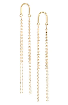 Poppy Finch Arch Shimmer Drop Earrings in 18Kyg at Nordstrom