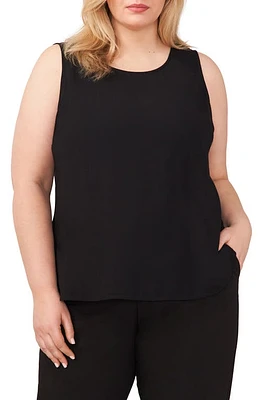 halogen(r) Shell Tank in Black at Nordstrom, Size 1X