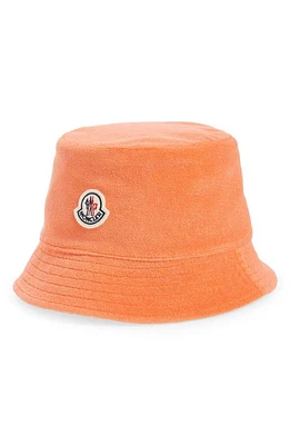 Moncler Tema 3 Cotton Terry Cloth Bucket Hat in Orange at Nordstrom, Size Small