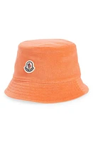 Moncler Tema 3 Cotton Terry Cloth Bucket Hat in Orange at Nordstrom, Size Small