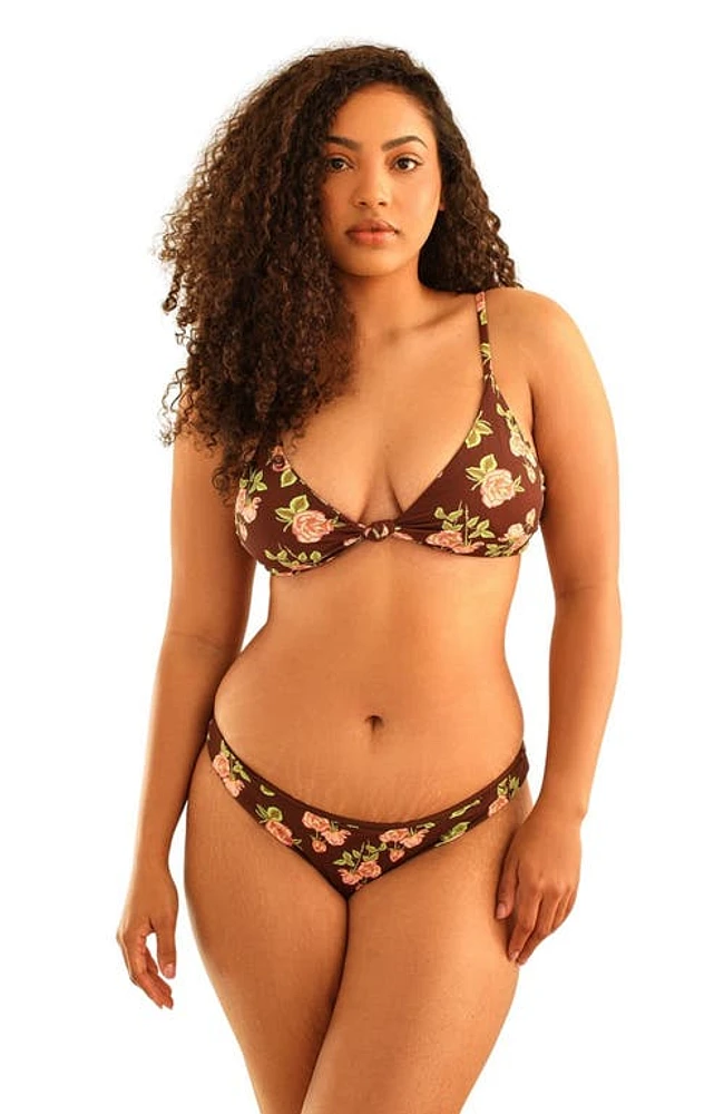 Dippin Daisys Zen Knotted Triangle Bikini Top Rosebud at Nordstrom,