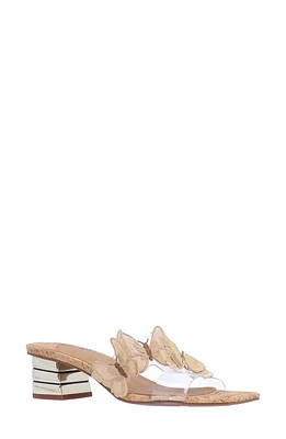 J. Reneé Cybel Slide Sandal Clear/Natural/Gold at Nordstrom,