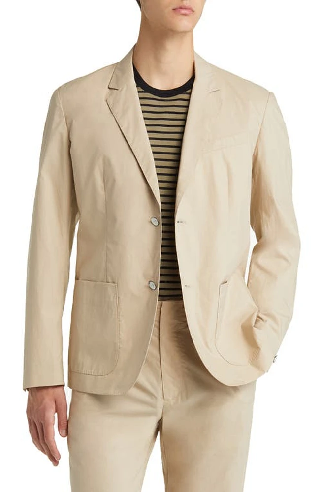 rag & bone Shift Cotton Blazer Khaki at Nordstrom,