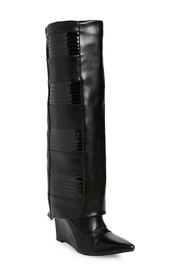 AZALEA WANG Victoria Knee High Boot in Black at Nordstrom, Size 5