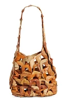 SC103 Links Leather Shoulder Bag in Saddle at Nordstrom