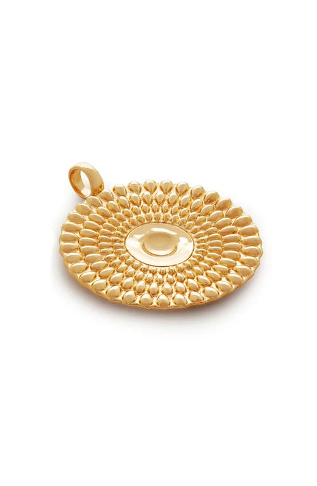 Monica Vinader Juno Disc Pendant in 18Ct Gold Vermeil/Ss at Nordstrom