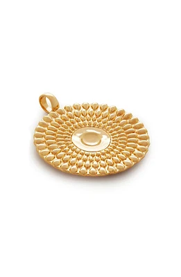 Monica Vinader Juno Disc Pendant in 18Ct Gold Vermeil/Ss at Nordstrom