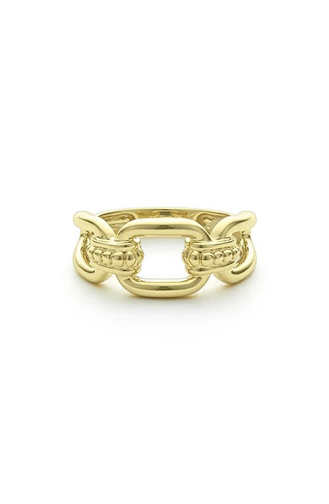 LAGOS Signature Caviar Oval Link Ring in Gold at Nordstrom, Size 7