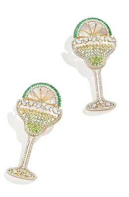 BaubleBar Pavé Margarita Drop Earrings in Green at Nordstrom