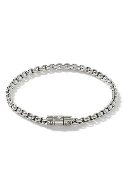 John Hardy Classic Chain Bracelet in Sterling Silver at Nordstrom, Size Small