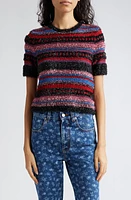 Molly Goddard Jordan Tinsel Knit Top Black Multi at Nordstrom,