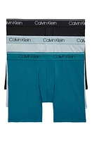 Calvin Klein 3-Pack Low Rise Microfiber Stretch Boxer Briefs at Nordstrom,