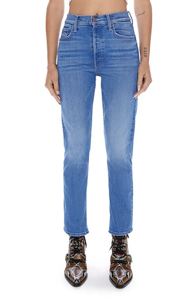 MOTHER The Tomcat High Waist Crop Straight Leg Jeans Layover at Nordstrom,