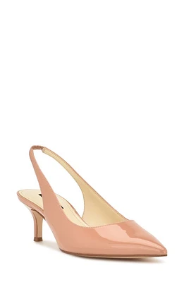 Nine West Nataly Pointed Toe Kitten Heel Pump Light Natural 110 at