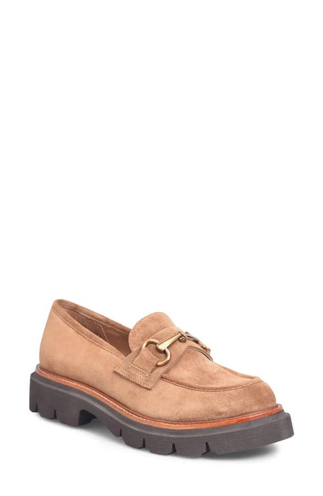 Söfft Satara Platform Bit Loafer Havana Brown Suede at Nordstrom,