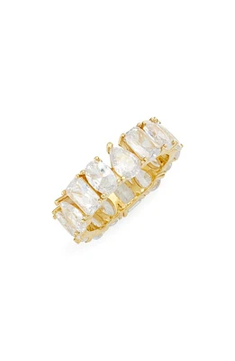 SHYMI Fancy Cubic Zirconia Eternity Band Ring in Gold/White at Nordstrom