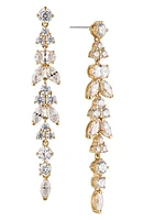 Nadri Prima Linear Drop Earrings in Gold at Nordstrom