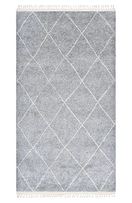 Solo Rugs Wallis Handmade Wool Blend Area Rug in Grey at Nordstrom