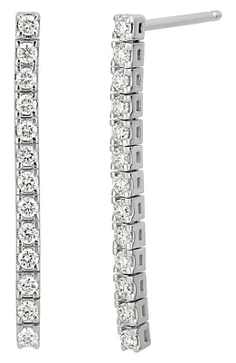 Bony Levy Diamond Linear Drop Earrings in 18K White Gold at Nordstrom