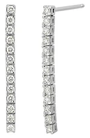 Bony Levy Diamond Linear Drop Earrings in 18K White Gold at Nordstrom