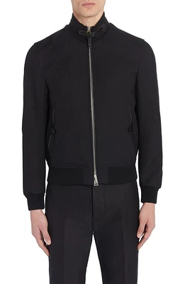 TOM FORD Grand Hopsack Zip Jacket Black at Nordstrom, Us