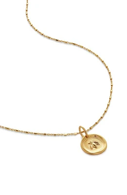 Monica Vinader GP BEE PENDANT CHARM NECKLACE SET in 18Ct Gold Vermeil at Nordstrom