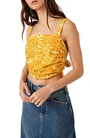 Free People All Tied Up Crop Tank Yellow Combo at Nordstrom,