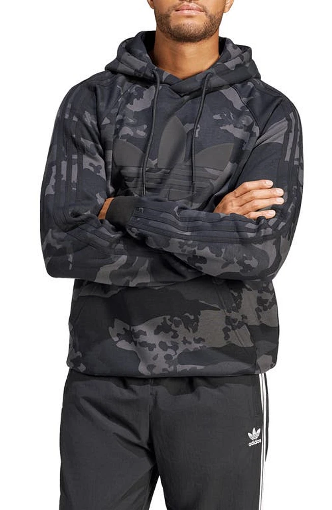 adidas Lifestyle Camo Hoodie in Black at Nordstrom, Size X-Large R