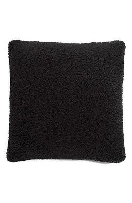 Apparis Nitai Vegan Recycled Polyester Blend Faux Shearling Accent Pillow in Noir at Nordstrom