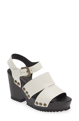 Cecelia New York Artsy Stud Platform Wedge Sandal Alabaster at Nordstrom,