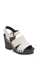 Cecelia New York Artsy Stud Platform Wedge Sandal Alabaster at Nordstrom,