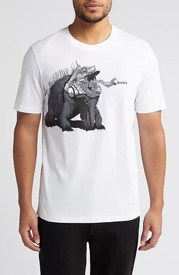 HUGO Dibeach Graphic T-Shirt White at Nordstrom,