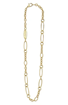 LAGOS Signature Caviar Link Necklace in Gold at Nordstrom