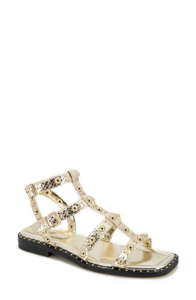 Kenneth Cole Ruby Studded Sandal in Gold Pu at Nordstrom, Size 7.5