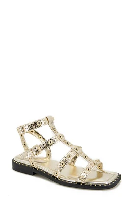 Kenneth Cole Ruby Studded Sandal in Gold Pu at Nordstrom, Size 7.5